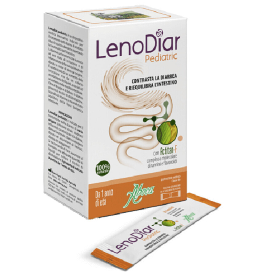 LenoDiar pédiatrique contre la diarrhée, 12 pièces, Aboca