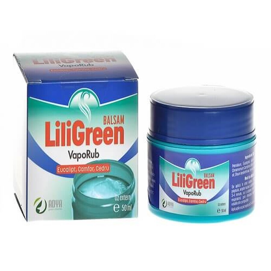 Liligreen Vaporub conditionneur, 50 ml, Adya Green Pharma