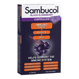 Gélules au sureau noir, vitamine C et zinc Immuno Forte, 30 gélules, Sambucol