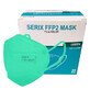 Masques de protection FFP2, vert, 20 pi&#232;ces, Serix