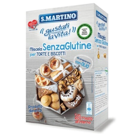 Glutenfreie Kuchen- und Biskuitmischung, 380 gr, S. Martino