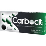 Carbocit Charbon actif, 30 comprimés de 250mg, Biofarm