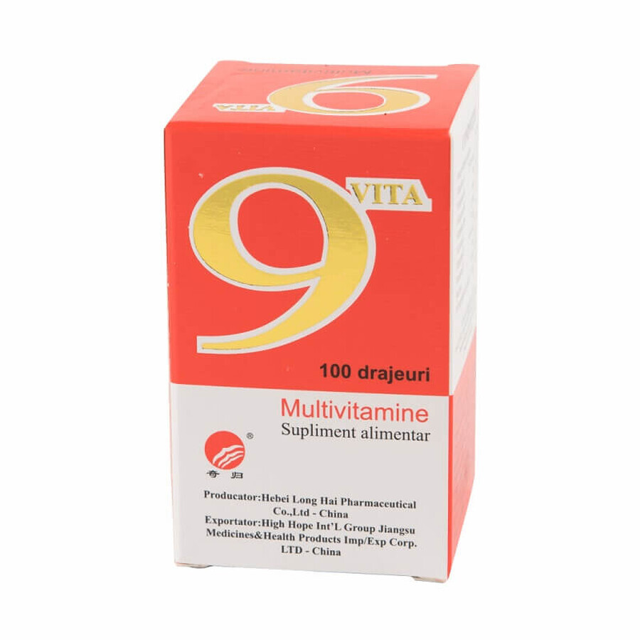9 Vita multivitamines, 100 sachets, Yongkang International Chine