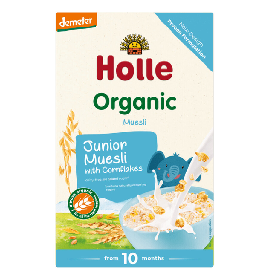 Musli avec multicéréales et flocons de maïs, +10 mois, 250gr, Holle Baby Food