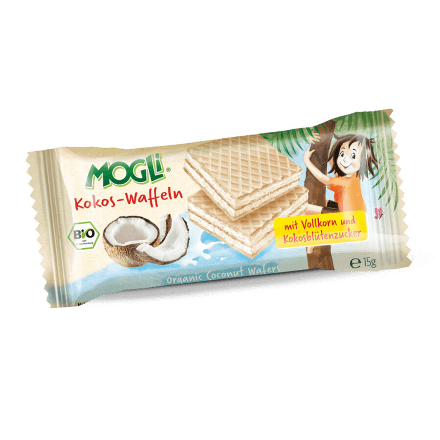 Gaufres Eco à la crème de coco, 15 g, Mogli