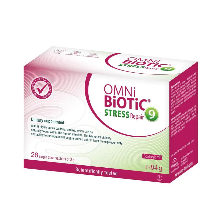 Omni-Biotic Stress Repair, 28 sachets, AllergoSan Institute (OmniBiotic)