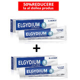 Paquet dentifrice blanchissant, 75 + 75 ml, Elgydium Clinic (50% de réduction sur le deuxième produit)