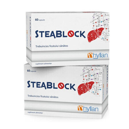 Steablock pack, 60 gélules + 60 gélules, Hyllan