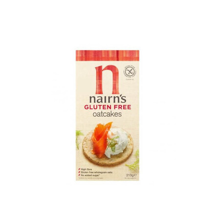 Pâinici (Turtițe) din ovăz integral fără gluten, 213 gr, Nairn's