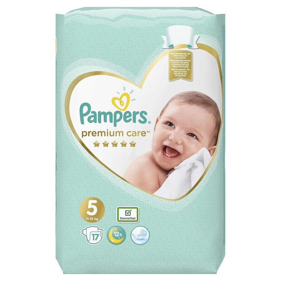 Pampers Premium Care n. 5, 11-16 Kg, 17 pezzi, Pampers