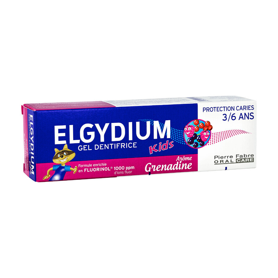 Pasta de dinti pentru copii Red Berries, 3-6 ani, 50 ml, Elgydium Clinic