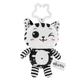 AKUKU, pendentif en peluche, chaton, noir et blanc, 1 pièce