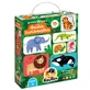 CzuCzu Puzzles d'appariement Animaux sauvages, puzzles pour enfants, à partir de 18 mois, 36 pièces