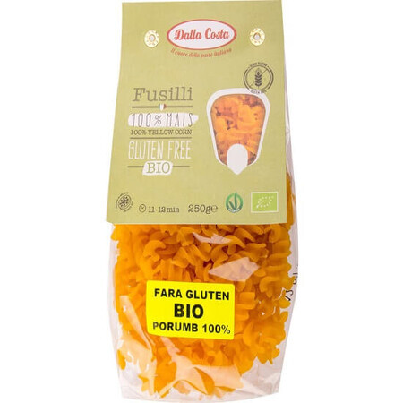 Pâtes de maïs bio, sans gluten, 250g, Dalla Costa