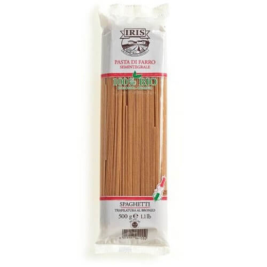 Pâtes complètes bio Spaghetti à l'épeautre, 500 g, Iris Bio