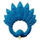Natruba, natural rubber teether, peacock blue, from birth, 1 piece