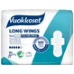 Vuokkoset Blanc, serviettes hygiéniques avec ailettes, Long, 10 pcs