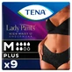 Tena Lady Pants Noir, chiloți absorbanți, mărimea M, 75-105 cm, Plus, 9 bucăți