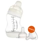 Canpol Babies, butelka antykolkowa S-Shape, szeroka, PP, 200 ml + smoczek silikonowy do butelki S-Shape XL, szybki/kaszka, od 9 miesiąca, 2 sztuki gratis