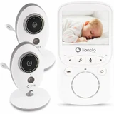 Moniteur vidéo sans fil avec 8 chansons et 2 caméras indépendantes Babyline 5.1, blanc, Lionelo