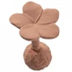 Natruba, natural rubber teether with rattle, plumeria flower, from birth, 1 piece