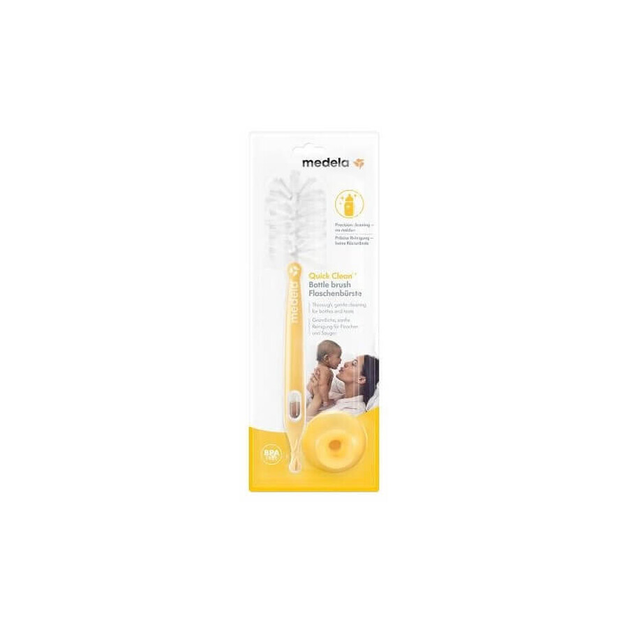 Spazzola con supporto per la pulizia di biberon e tettarelle Quick Clean, Medela