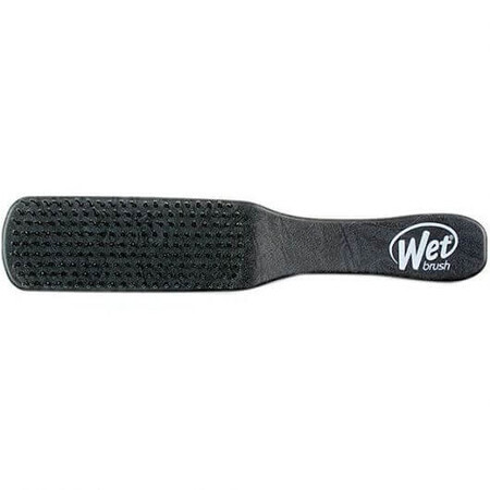 Brosse à cheveux pour hommes Cuir noir, brosse humide