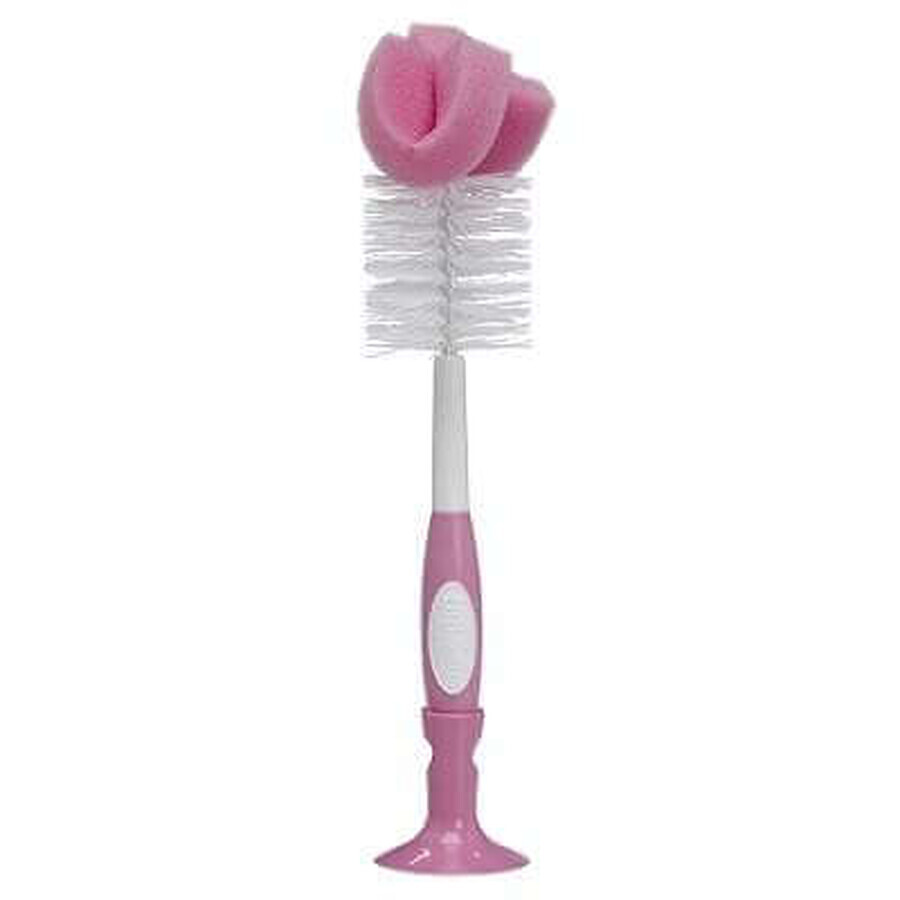 Brosse à biberon et tétine Dr Browns, rose, Dr Browns