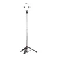 Selfie stick WC13YDS trepied telescopic de 1,3 m cu lumină dublă și suport pentru telefon - negru