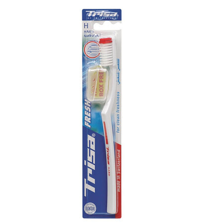 Brosse à dents avec capuchon de protection, Fresh Hard, Trisa