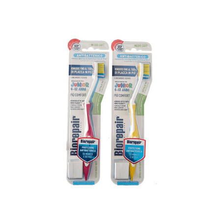 Brosse à dents Biorepair Pro Junior Active Curvature, 6-12 ans, Coswell