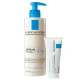 Set La Roche-Posay Cicaplast Baume B5+, beruhigende regenerierende Lotion, 100 ml + Lipikar Syndet AP+, Körperreinigungscreme, ab Geburt, 400 ml