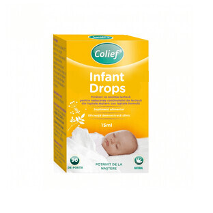 Gouttes pour nourrissons, Gouttes contenant de l'enzyme lactase, 15 ml, Colief