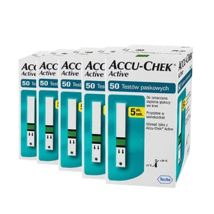 Benzi de testare Accu-Chek Active, 5x50 de unități, Roche