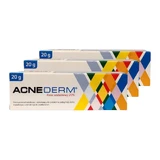 Acne cream Acne-Derm, Azelaic Acid 20%, 3x20 g, Unia