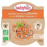 Pire Bio Menu ragoût de légumes et d'agneau, +12 mois, 230g, BabyBio