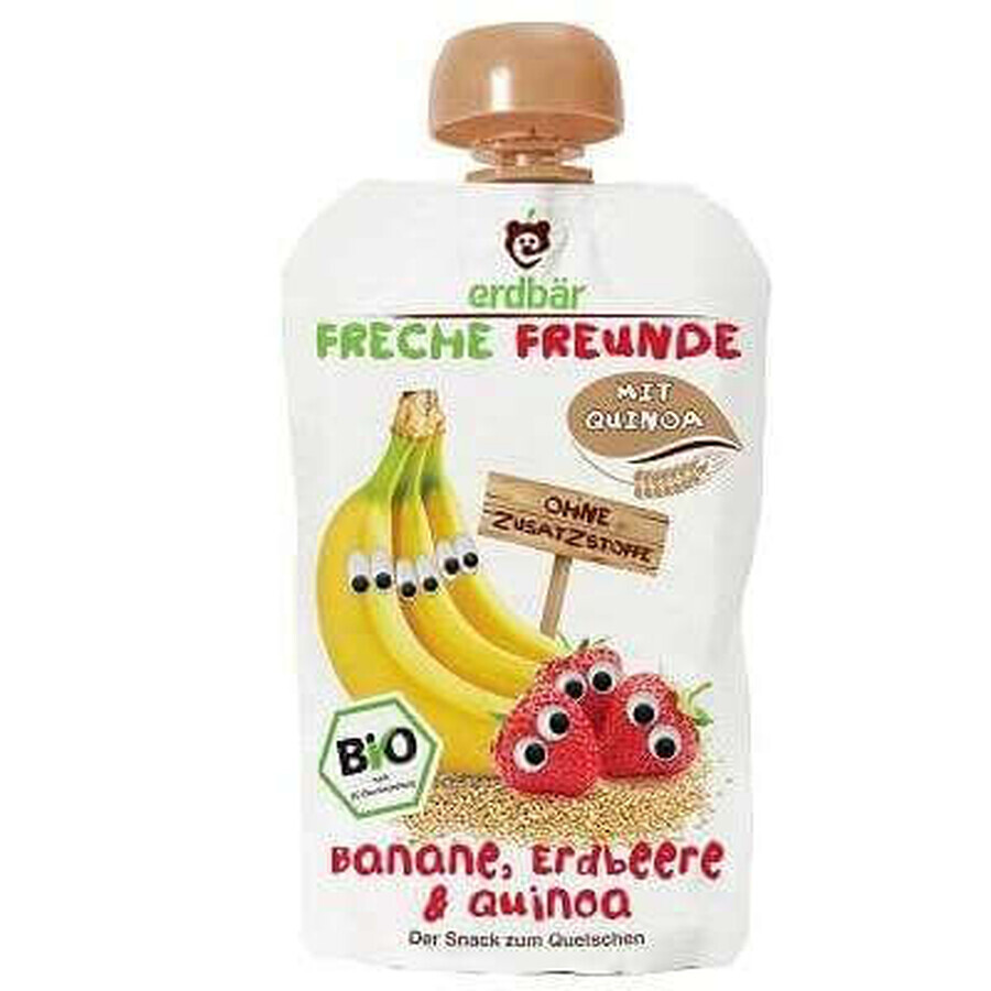 Bio-Bananen-Erdbeer-Quinoa-Püree 100 g, Erdbar