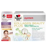 Doppelherz System Kollagen Beauty Plus x 30fl + Kollagen Biotin Ceramide x 10fl