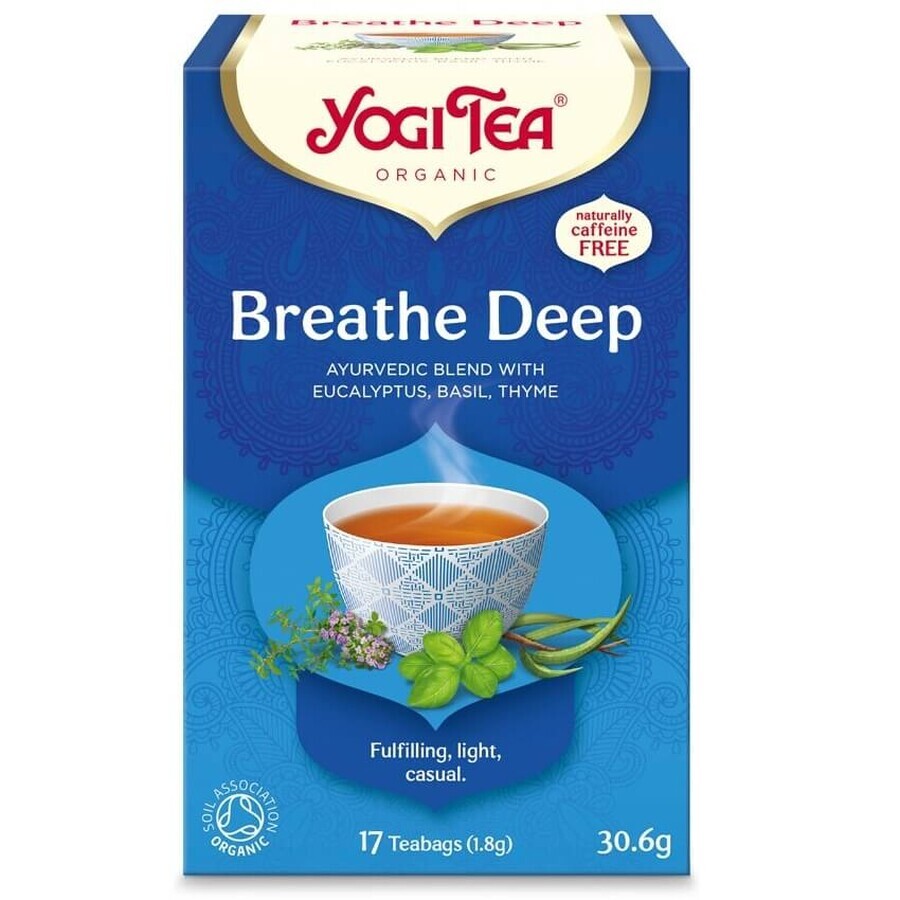 Tè Breath Deep, 17 bustine, Yogi Tea