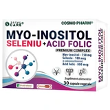 Myo-inositol + Selenium + Foliumzuur Premium Complex, 30 plantaardige capsules, Cosmo Pharm