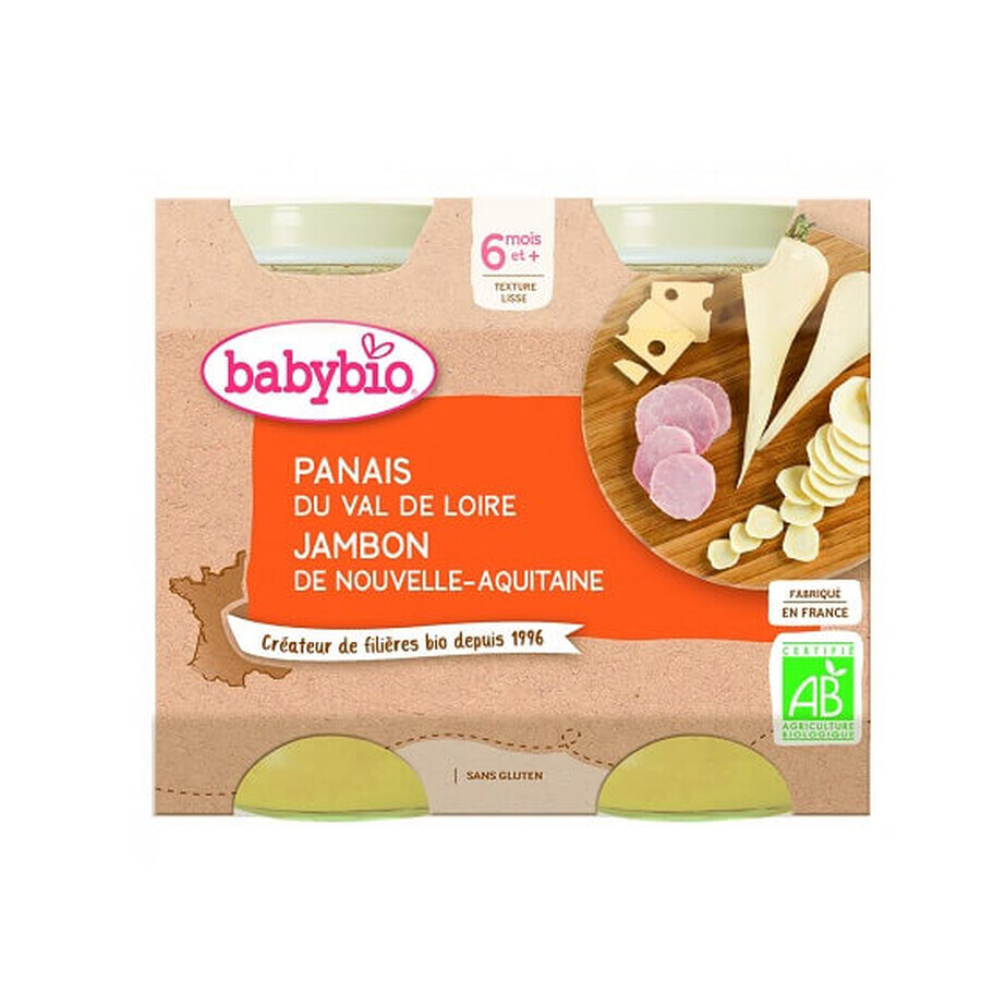 Piure din pastarnac si Jambon de Correze, 2x 200 g, BabyBio