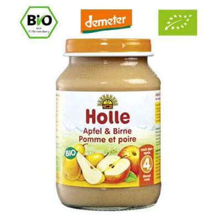 Eco Apfel-Birnen-Püree, +4 Monate, 190 g, Holle Babynahrung