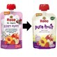 Purea ecologica di mele, pesche e frutti di bosco, +8 mesi, 90 gr, Holle Baby Food