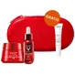 Set Vichy Liftactiv Collagen Specialist, cremă antirid, toate tipurile de ten, 50 ml + ser, 30 ml + fluid ușor SPF 50+, 15 ml + geantă cosmetică gratuită