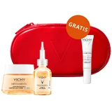 Vichy Neovadiol Meno 5 set, biphasic serum, 30 ml + day cream, normal and combination skin, 50 ml + light fluid SPF 50+, 15 ml + cosmetic bag free of charge