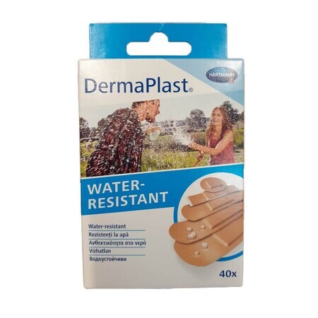 Dermaplast 5 tailles Patchs résistants à l'eau, 40 pcs, Hartmann