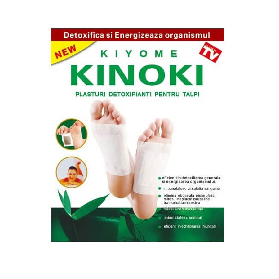Entgiftungspflaster für Fußsohlen, 10 Stück, Kiyome Kinoky