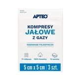 APTEO CARE steriele gaasjes 5x5cm, 3 stuks