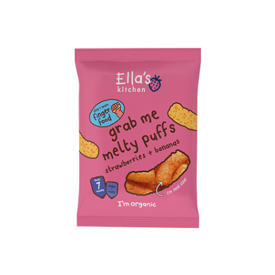 Natürliche Bio-Erdbeer-Bananen-Puffs, 20 g, Ella's Kitchen