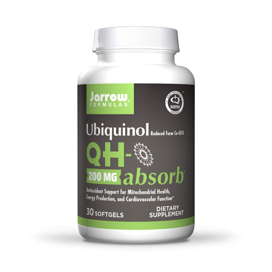 Ubiquinol QH-Absorb (Co-Q10) 200 mg Jarrow Formulas, 30 capsule, Secom